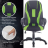 Кресло компьютерное BRABIX PREMIUM "Rapid GM-102", НАГРУЗКА 180 кг, экокожа/ткань, черное/зеленое, 532419, GM-102_532419