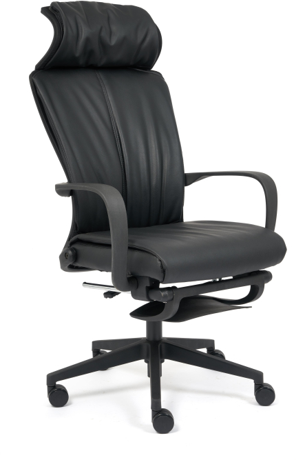 Кресло WING кож/зам, черный