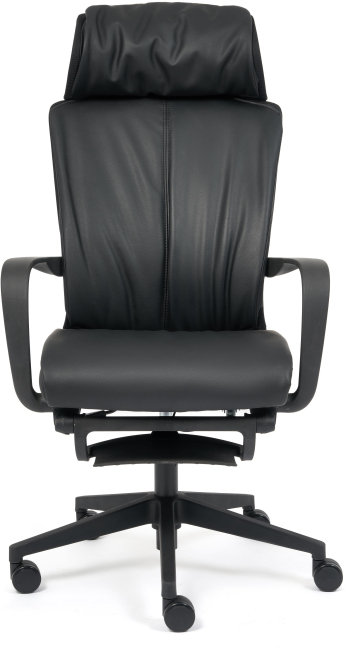Кресло WING кож/зам, черный
