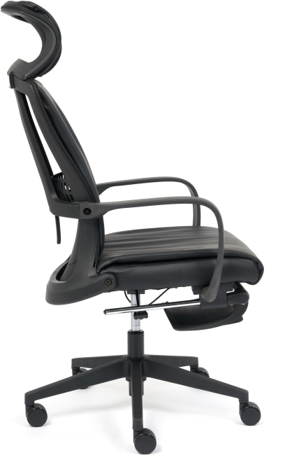 Кресло WING кож/зам, черный