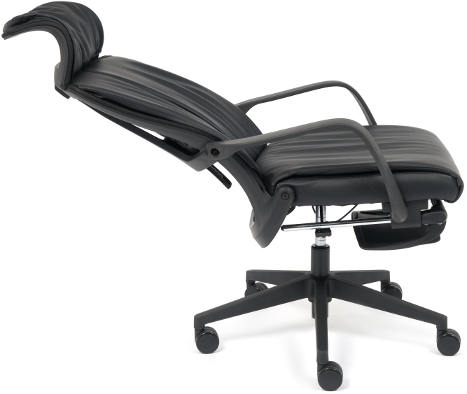 Кресло WING кож/зам, черный