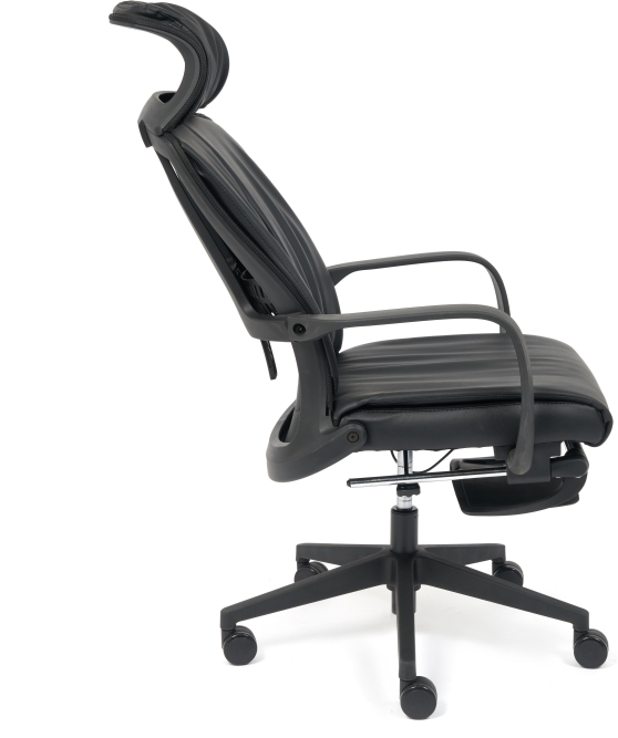 Кресло WING кож/зам, черный