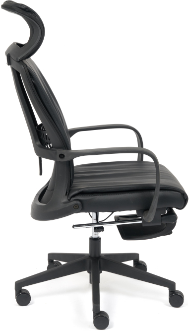 Кресло WING кож/зам, черный