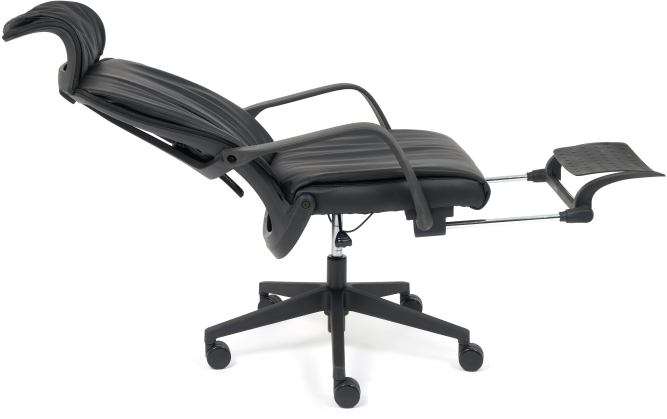 Кресло WING кож/зам, черный