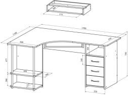 Стол компьютерный С-237
