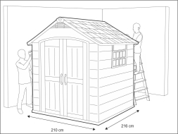 Сарай Премьер 757 (Premiere Shed 757), серый