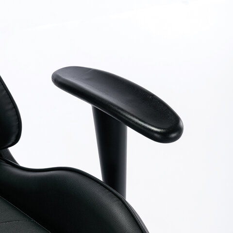 Кресло компьютерное BRABIX "Hunter GM-130", две подушки, экокожа, черное, 532798