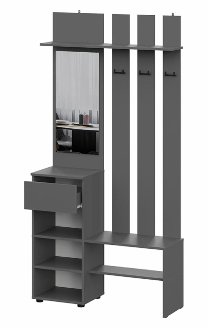 Вешалка с зеркалом Денвер (NN)