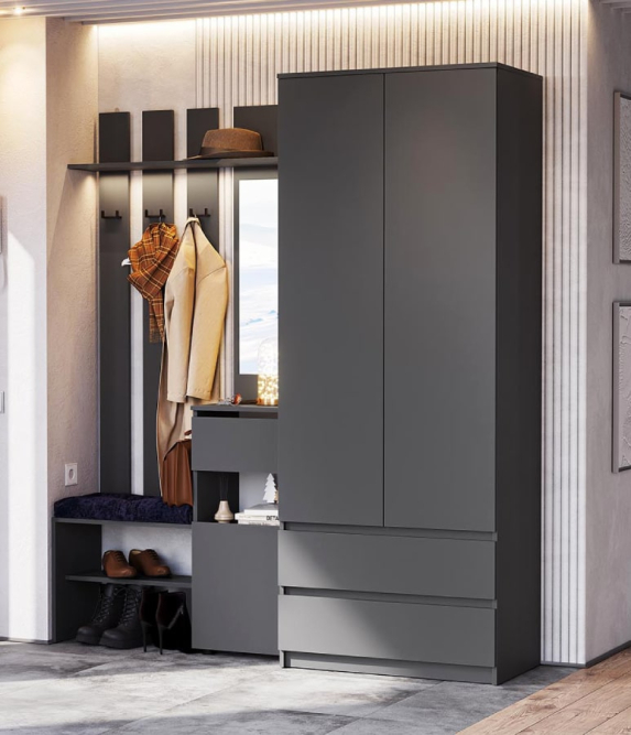 Вешалка с зеркалом Денвер (NN)