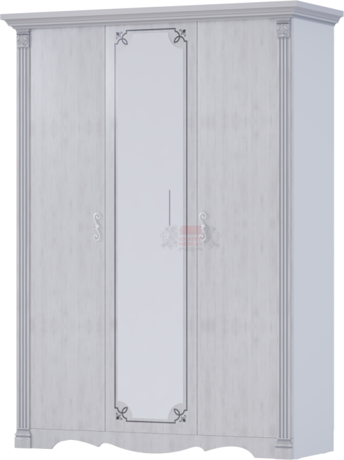 Шкаф 3-х дв. для одежды и белья Ольга 1Н