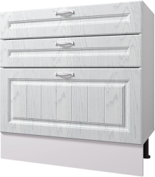 Стол рабочий 800 мм с тремя ящиками B-BOX (Метабоксы) Принцесса