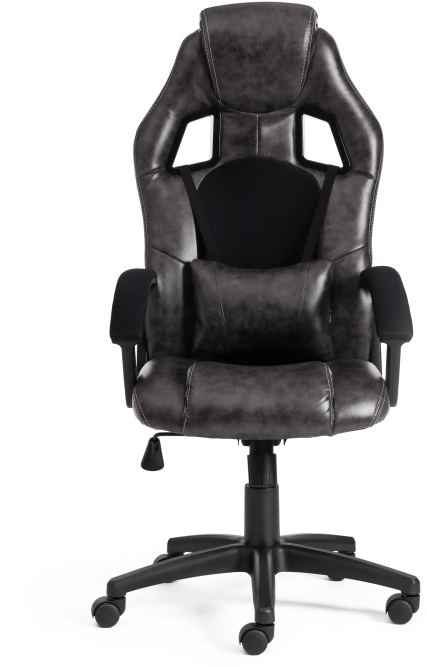 Кресло DRIVER кож/зам/ткань, серый/черный, 2 TONE/11