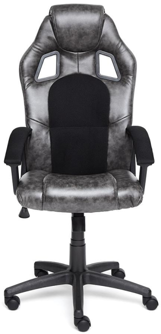 Кресло DRIVER кож/зам/ткань, серый/черный, 2 TONE/11