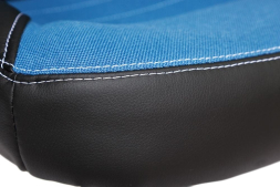 Кресло INTER кож/зам/ткань, черный/синий/серый, 36-6/С24/14