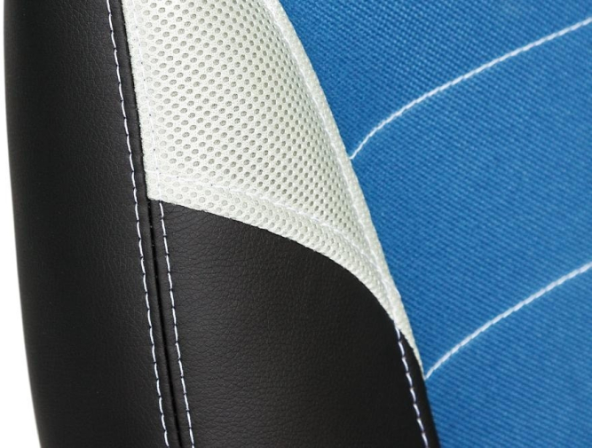 Кресло INTER кож/зам/ткань, черный/синий/серый, 36-6/С24/14