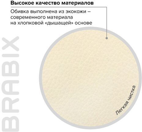 Кресло офисное BRABIX PREMIUM "Omega EX-589", экокожа, бежевое, 532095