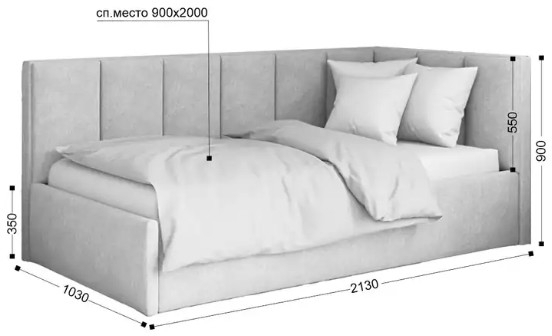 Кровать мягкая Урбан