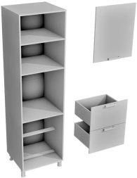 Пенал с нишей под духовку ПД-600 Орхидея