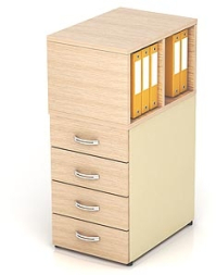 Тумба приставная с надстройкой К14 Модерн (М31+М76+М78+М72)