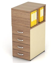 Тумба приставная с надстройкой К14 Модерн (М31+М76+М78+М72)