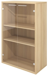 Шкаф низкий ДБ53 (ДБ23+ДБ45П*2+ДБ48*2) стекло прозрачное