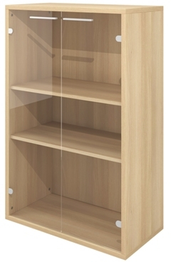 Шкаф низкий ДБ53 (ДБ23+ДБ45П*2+ДБ48*2) стекло прозрачное