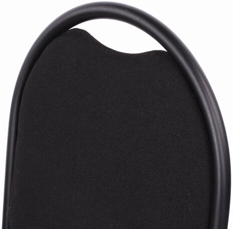 Стул для посетителей РС00Л, черный каркас, ткань черная