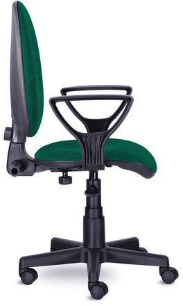 Кресло BRABIX "Prestige Ergo MG-311", регулируемая эргономичная спинка, ткань,черно-зеленое, 532421