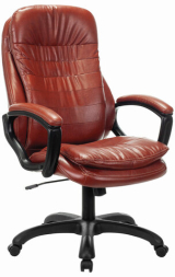 Кресло офисное BRABIX PREMIUM "Omega EX-589", экокожа, коричневое, 532096