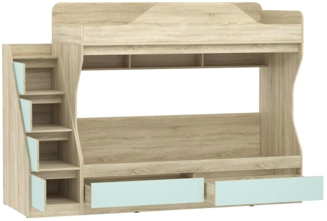 Кровать двухъярусная Акварель НМ 041.51