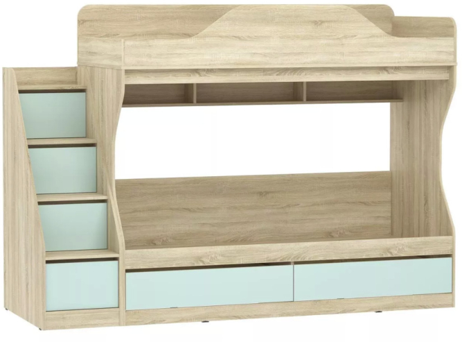 Кровать двухъярусная Акварель НМ 041.51