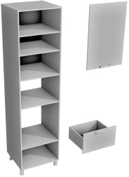 Пенал с нишей под духовку и СВЧ ПДМ-600 Орхидея