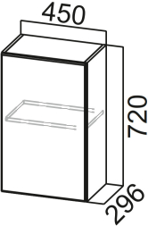 Шкаф навесной 450 Модус