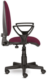 Кресло BRABIX "Prestige Ergo MG-311", регулируемая эргономичная спинка, ткань, бордовое, 532422