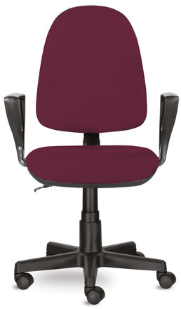 Кресло BRABIX "Prestige Ergo MG-311", регулируемая эргономичная спинка, ткань, бордовое, 532422
