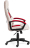 Кресло DRIVER кож/зам/ткань, белый/красный, 36-01/08