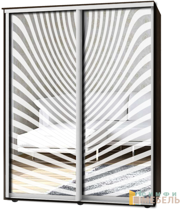 Шкаф-купе 2х дв Стандарт Пескоструй № 29+29