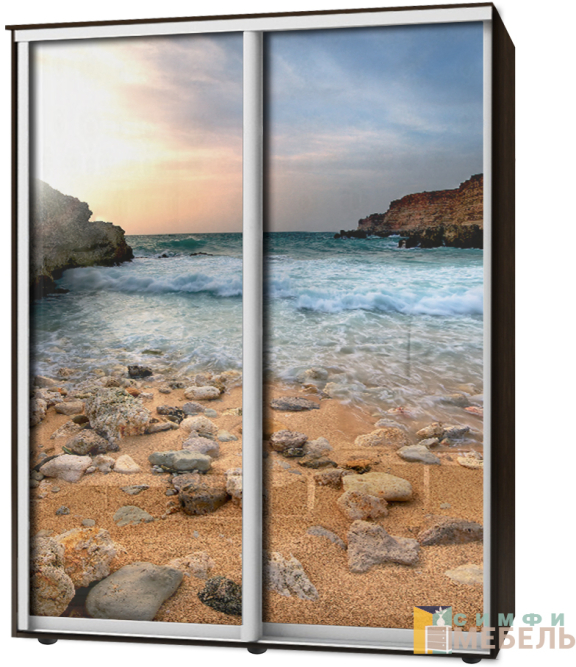 Шкаф-купе 2х дв Стандарт Фотопечать № 50