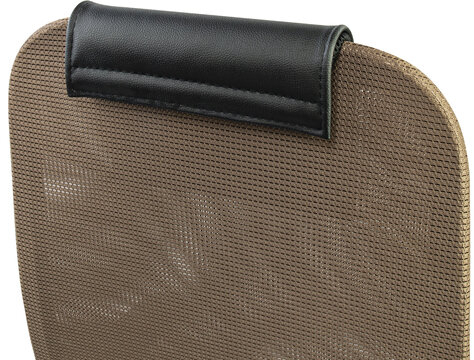 Кресло BRABIX PREMIUM "Ultimate EX-801" хром, плотная двойная сетка Х2, черное/коричневое, 532920