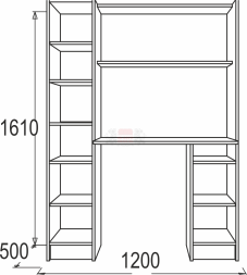 Стол письменный "Омега 2"