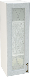 Шкаф верхний высокий со стеклом с 1 створкой Кухня Ницца ШВС 309