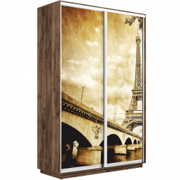 Шкаф-купе Экспресс 2-х дверный (Фото №1024 Париж)