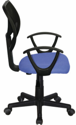 Кресло компактное BRABIX &quot;Flip MG-305&quot;, ткань TW, синее/черное, 531919