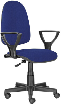 Кресло BRABIX "Prestige Ergo MG-311", регулируемая эргономичная спинка, ткань, синее, 532423