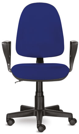 Кресло BRABIX "Prestige Ergo MG-311", регулируемая эргономичная спинка, ткань, синее, 532423