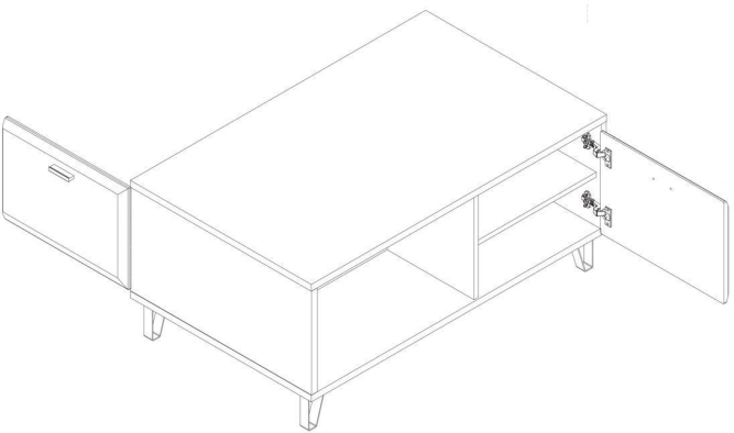 Стол журнальный Грейс LAW2D