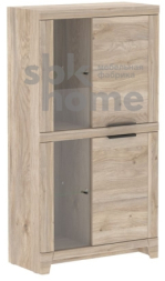 Пенал низкий со стеклом Юта