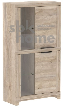 Пенал низкий со стеклом Юта