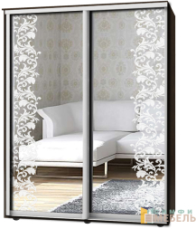 Шкаф-купе 2х дв Стандарт Пескоструй № 24