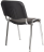 Стул для персонала и посетителей &quot;ИЗО&quot;, хромированный каркас, кожзам черный Z-11, К3